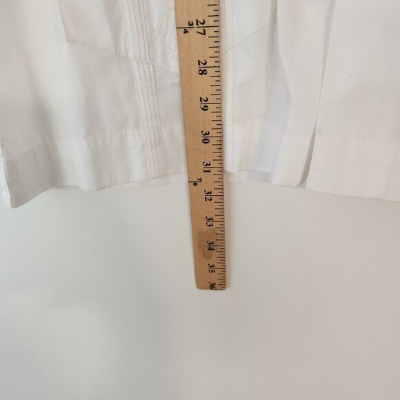 Havavera Cigar Lounge Shirt Embroidered Button Up White Gangster Soprano 2XL - Picture 15 of 15